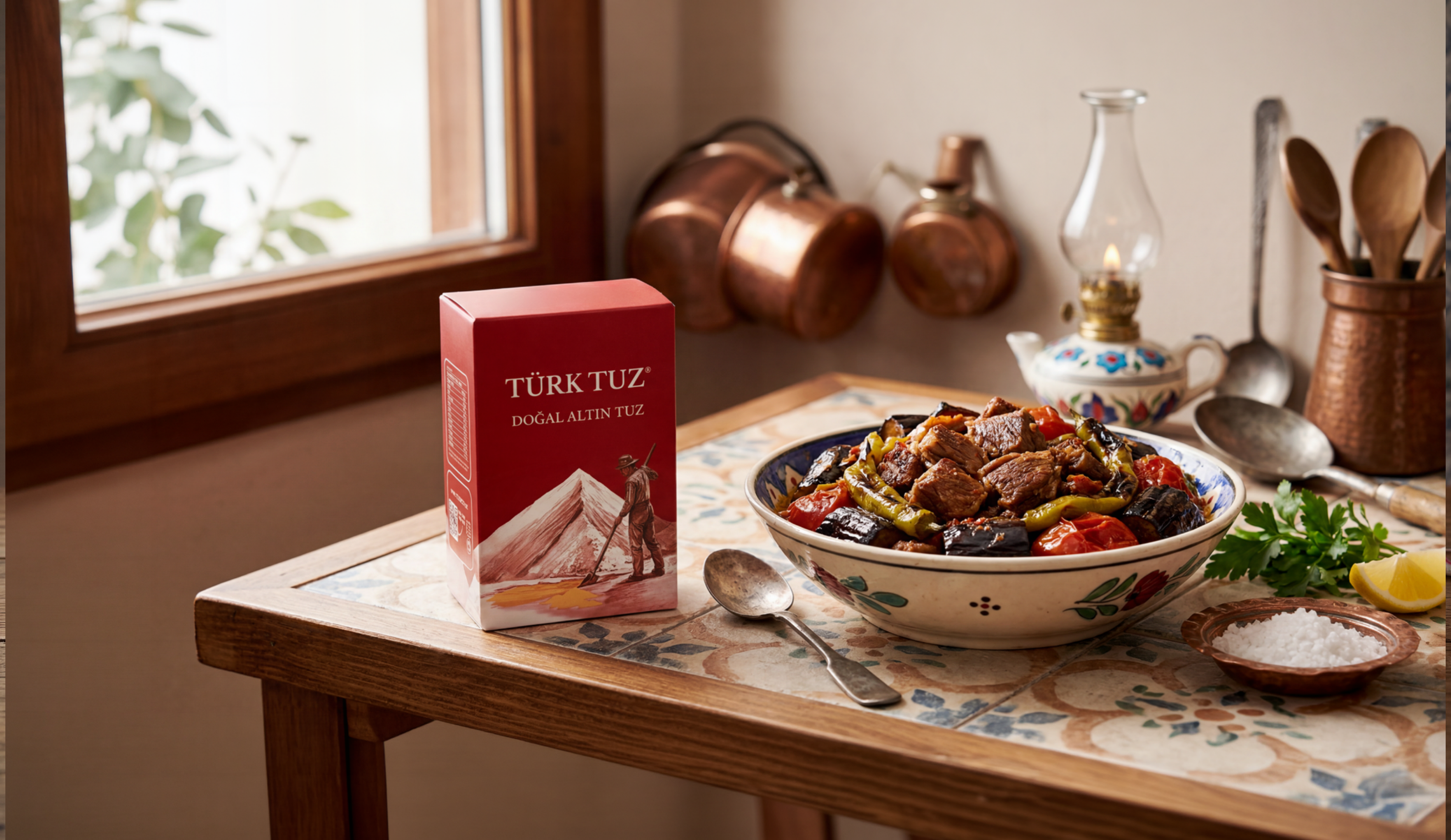 Doğal Altın Tuz İle Kirde Kebabı